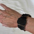 Arior Barcelona  armband Atlas Golden Black medium