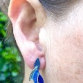 Arior Barcelona  oorknoppen Eire small blauw