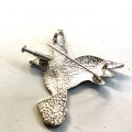 Arior Barcelona  broche / hanger vlinder rood oranje middel