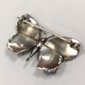 Arior Barcelona  broche / hanger vlinder blauw turkoois middel