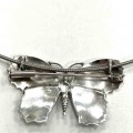Arior Barcelona  broche / hanger vlinder blauw/geelmiddel