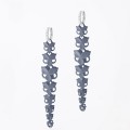 Fabnora by Boltenstern Oorringen Zirconia silver rhodium or gold plated