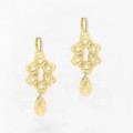 Fabnora by Boltenstern Oorringen Zirconia silver rhodium or gold plated
