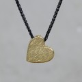 Jéh Jewels collier + 3D goud hanger  20566 hart 2 kanten