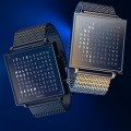 QLOCKTWO W NL black steel