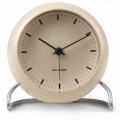 Arne Jacobsen City Hall 43693 table clock sandy beige
